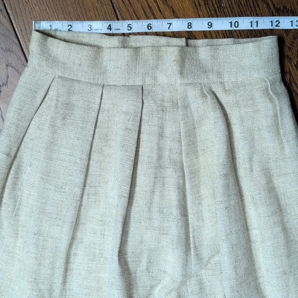 Collegian By California - VINTAGE 1980s Linen Blend Blazer and Skirt Set - Picture 6 of 13